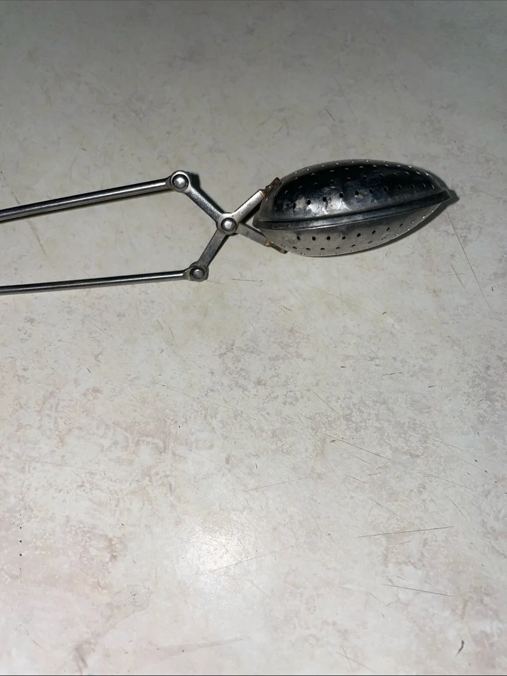 Vintage Japan Metal Spring Tea Strainer Spoon Infuser Loose Leaf Tea Tongs